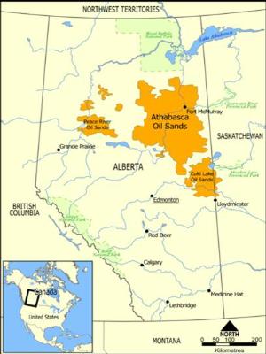 <i>petite carte des reserves en Alberta.</i>