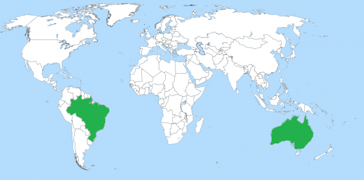 map-Australie+Brésil
