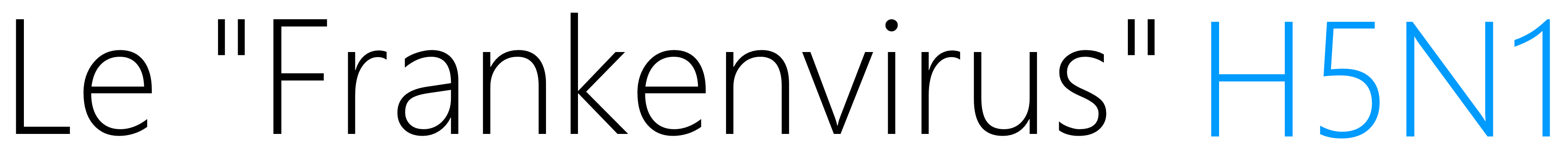 Le "Frankenvirus" H5N1 logo